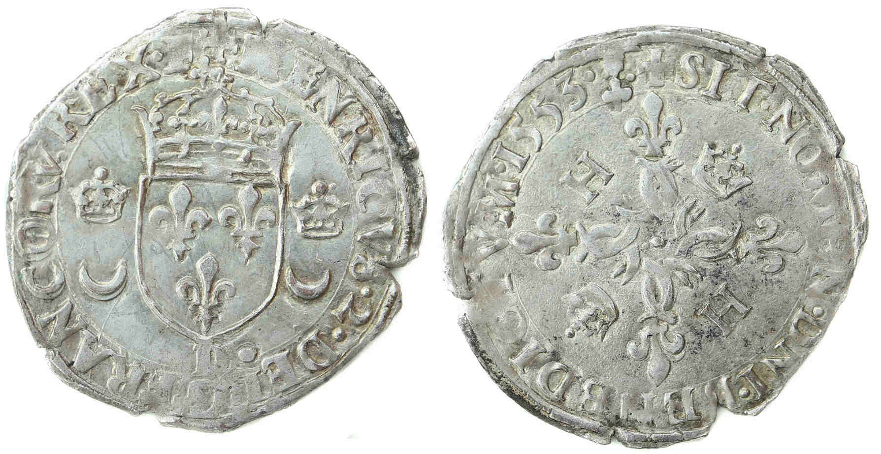 HENRI II DOUZAIN CROISSANT 1553 LYON