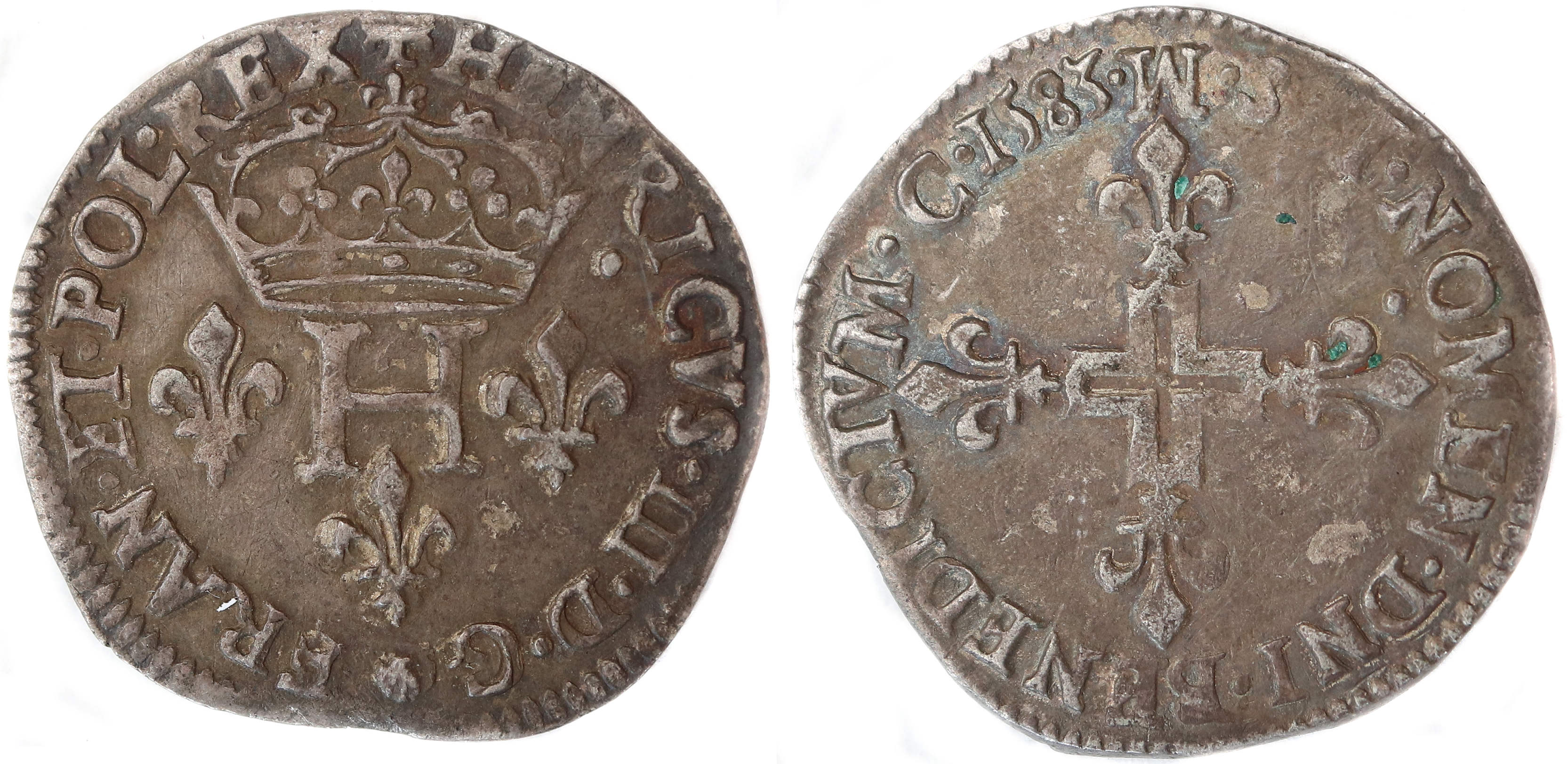 HENRI III DOUBLE SOL 1583 TOULOUSE