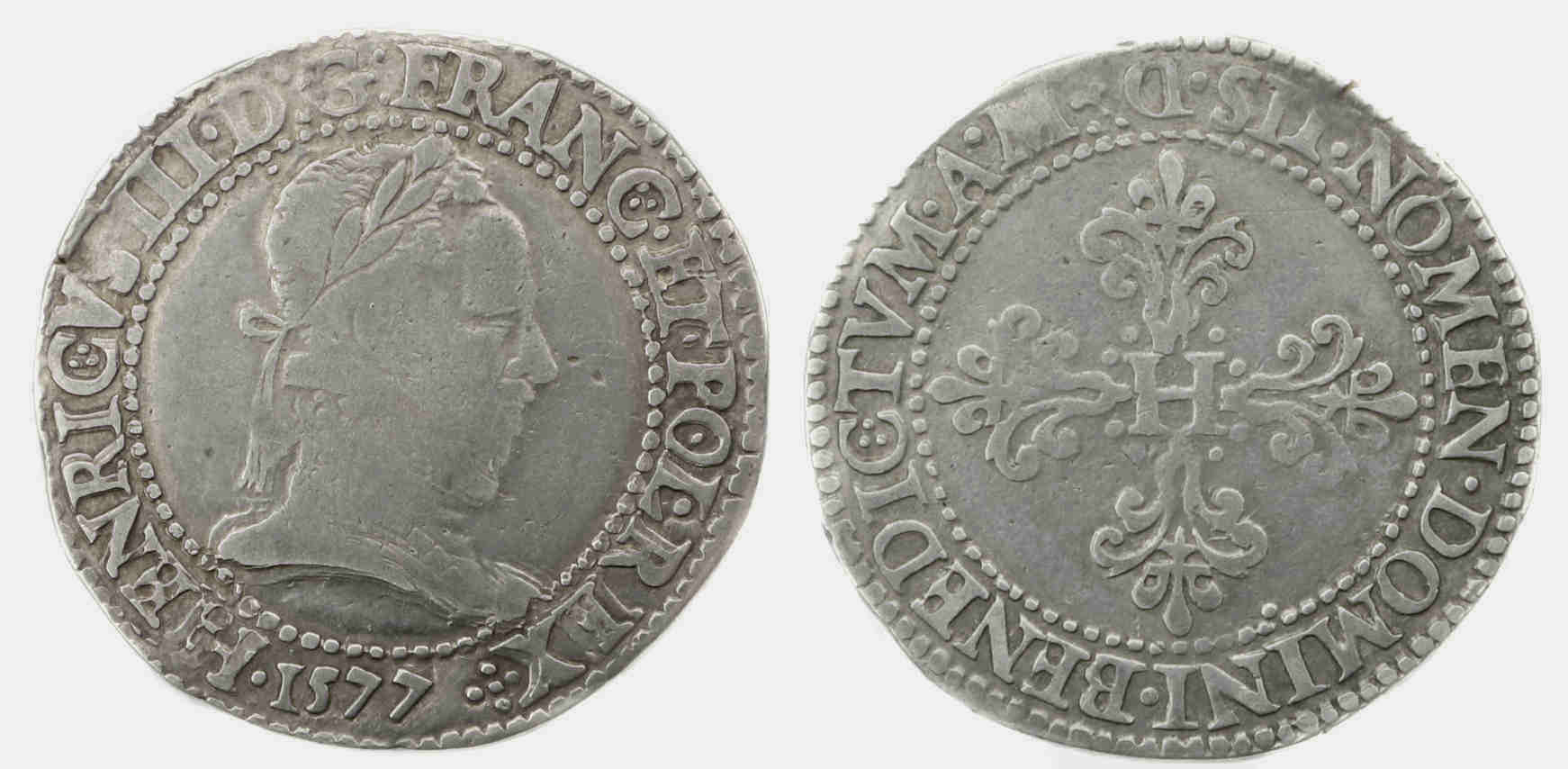 HENRI III FRANC 1577 LYON
