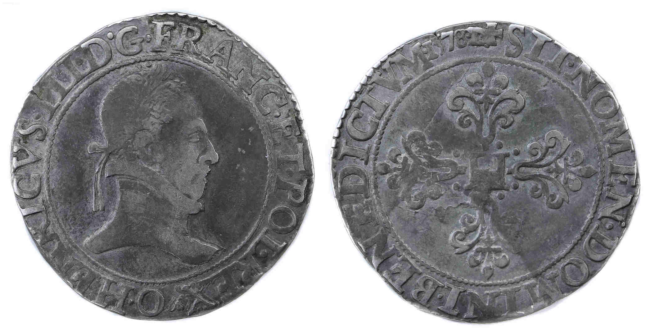 HENRI III FRANC 1578 RIOM