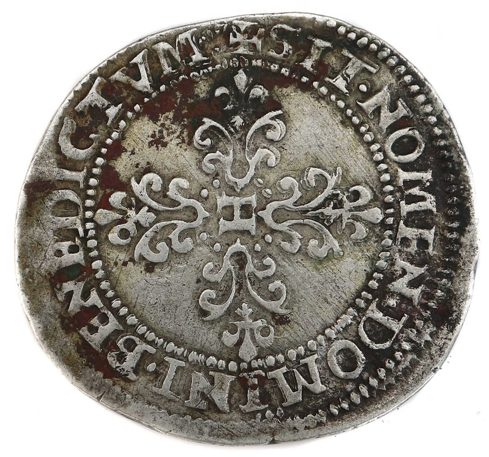 HENRI III-FRANC-1578-revers-faux