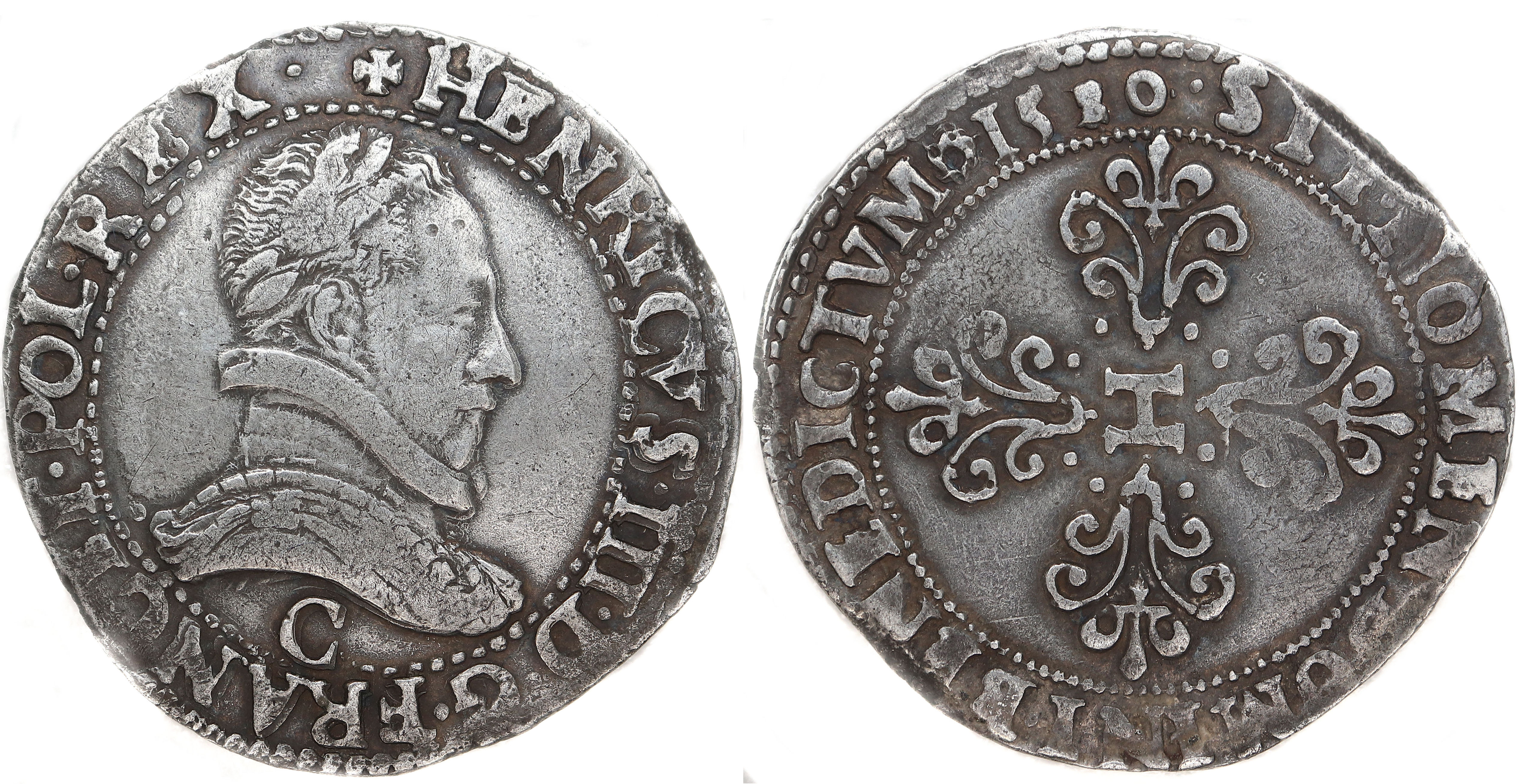 HENRI III FRANC 1580 ST LO
