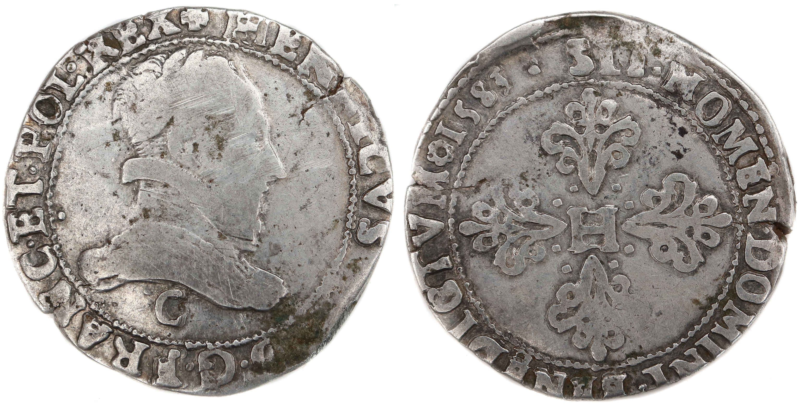 HENRI III-FRANC-1583-ST LO