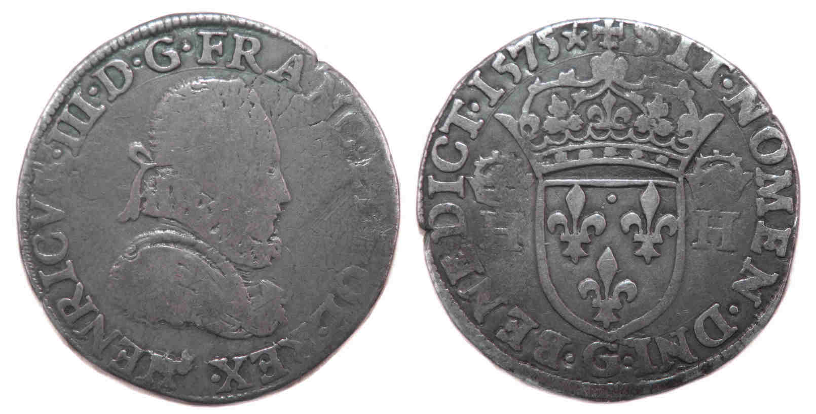 HENRI III TESTON 1575 POITIERS
