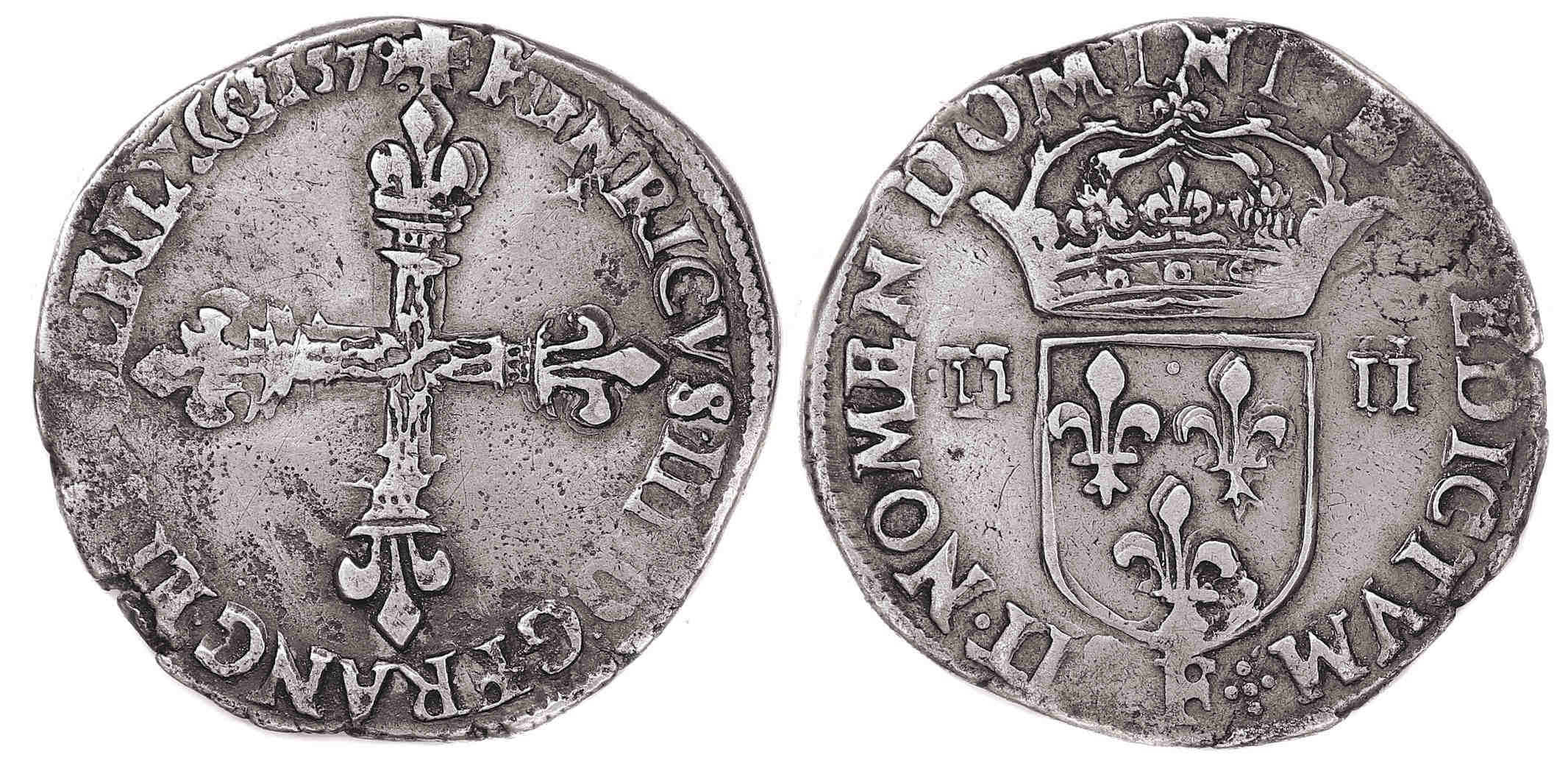 HENRI III-quart-1579-F