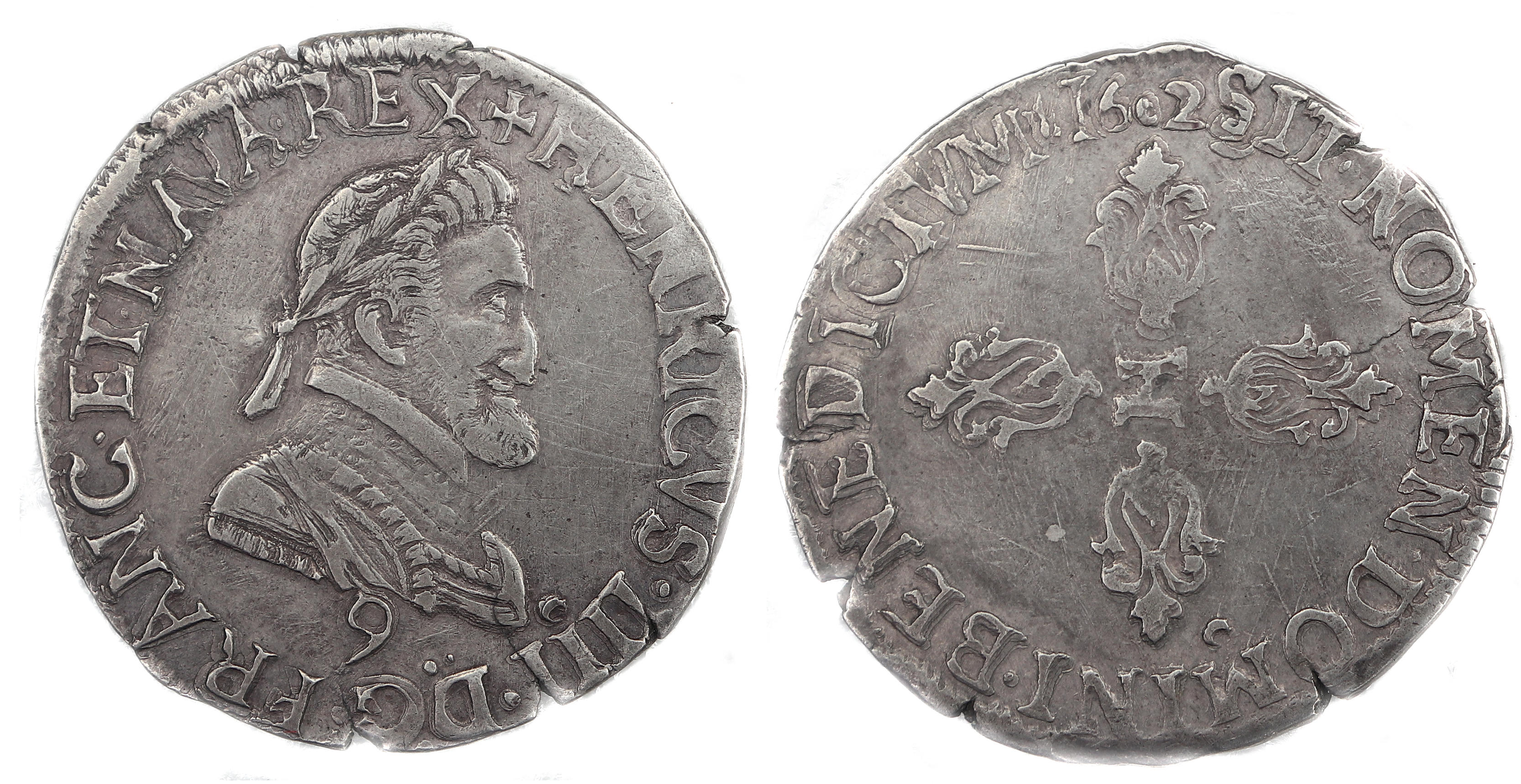 HENRI IV DEMI FRANC 1602 RENNES
