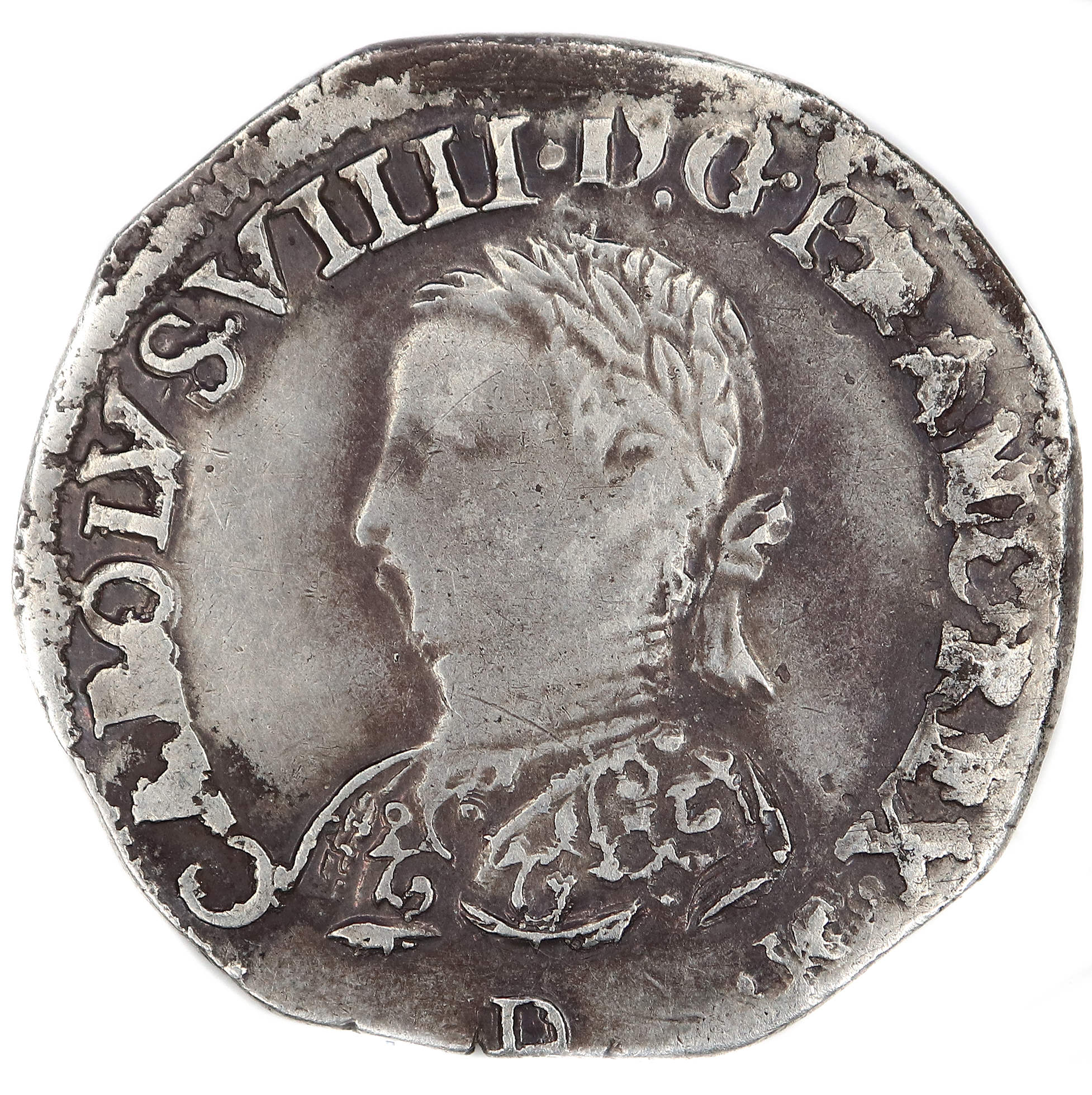 CHARLES IX TESTON 1565 LYON DROIT