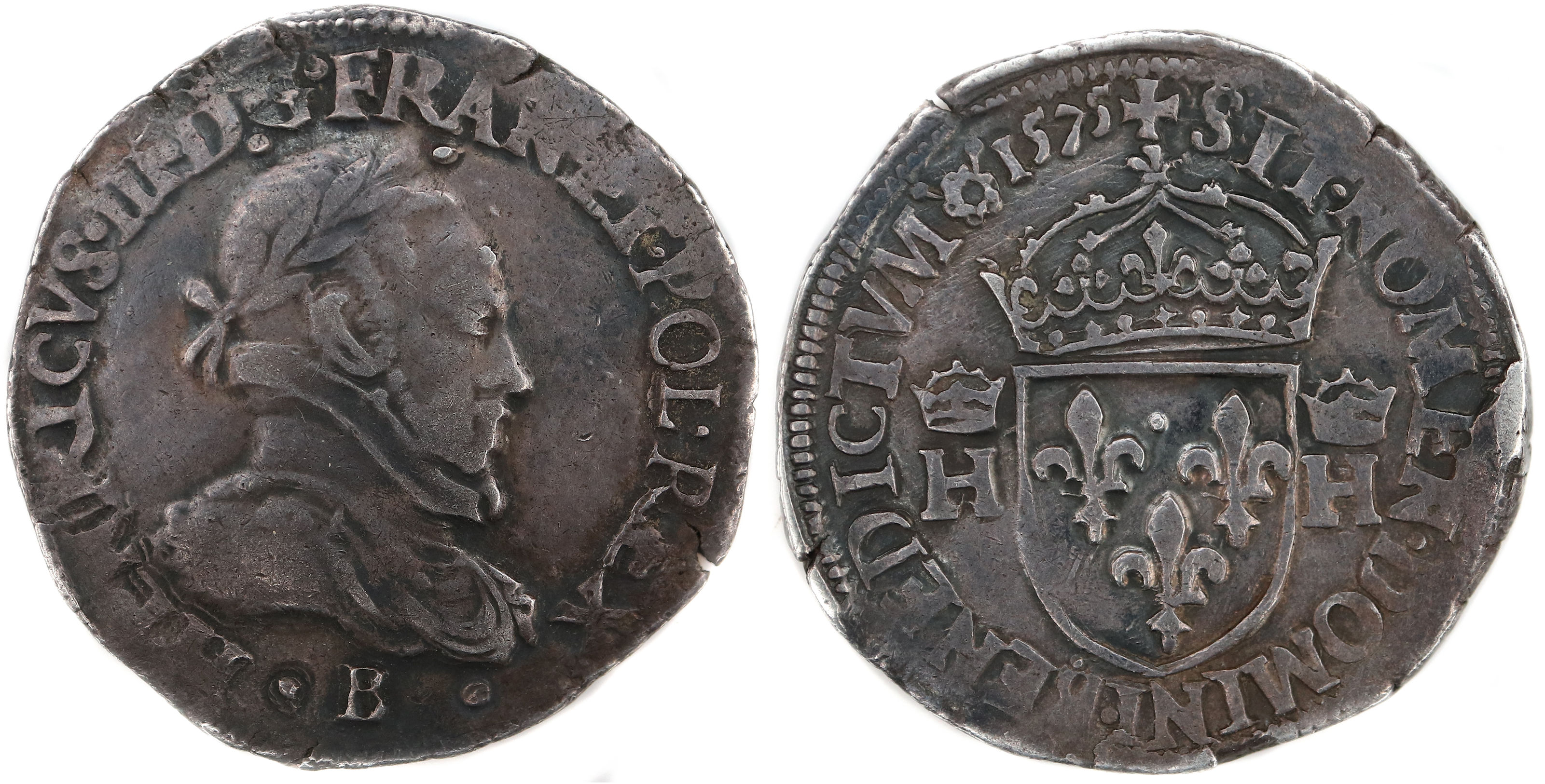 henri III TESTON 1575 ROUEN