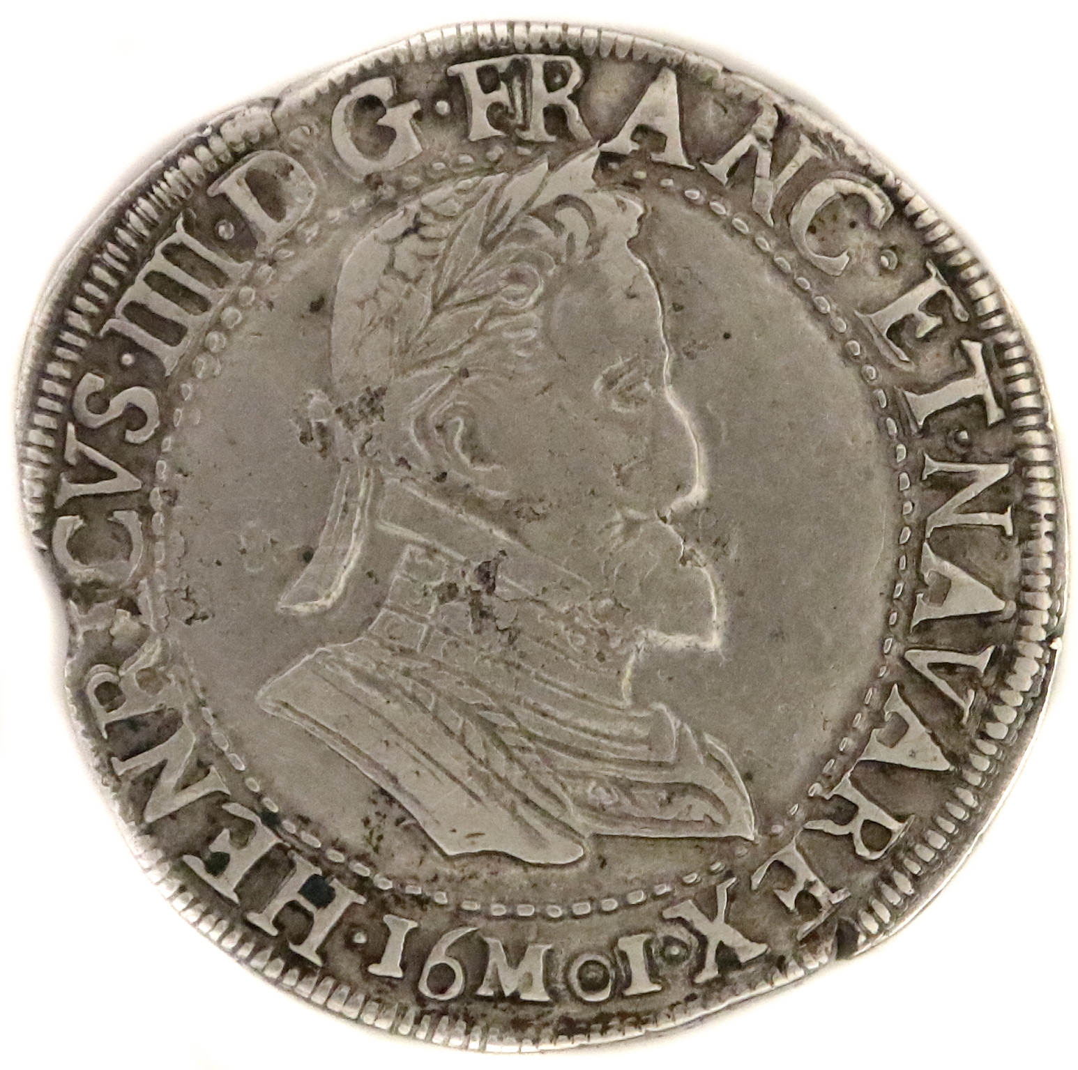 HENRI IV DEMI FRANC 1601 TOULOUSE DROIT